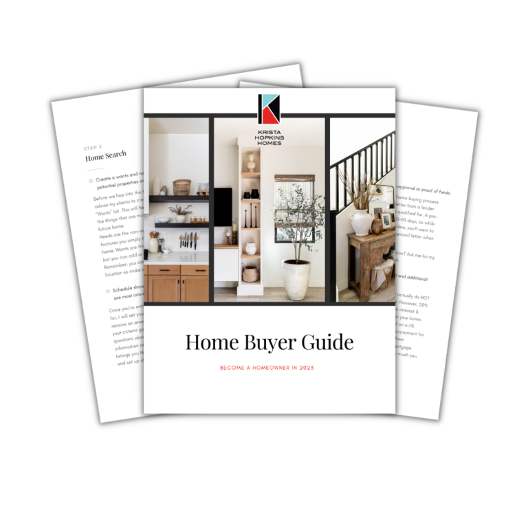 Home Buyer Guide from Krista Hopkins Homes Real Estate Office | Krista Hopkins Homes, Tri-cities Realtors® Home Buyer Guide from Krista Hopkins Homes Real Estate Office