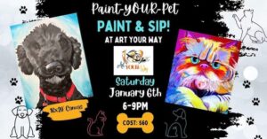 Paint-your-pet N Sip at Art Your Way